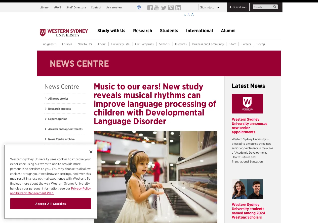 Screenshot of Music to our ears!